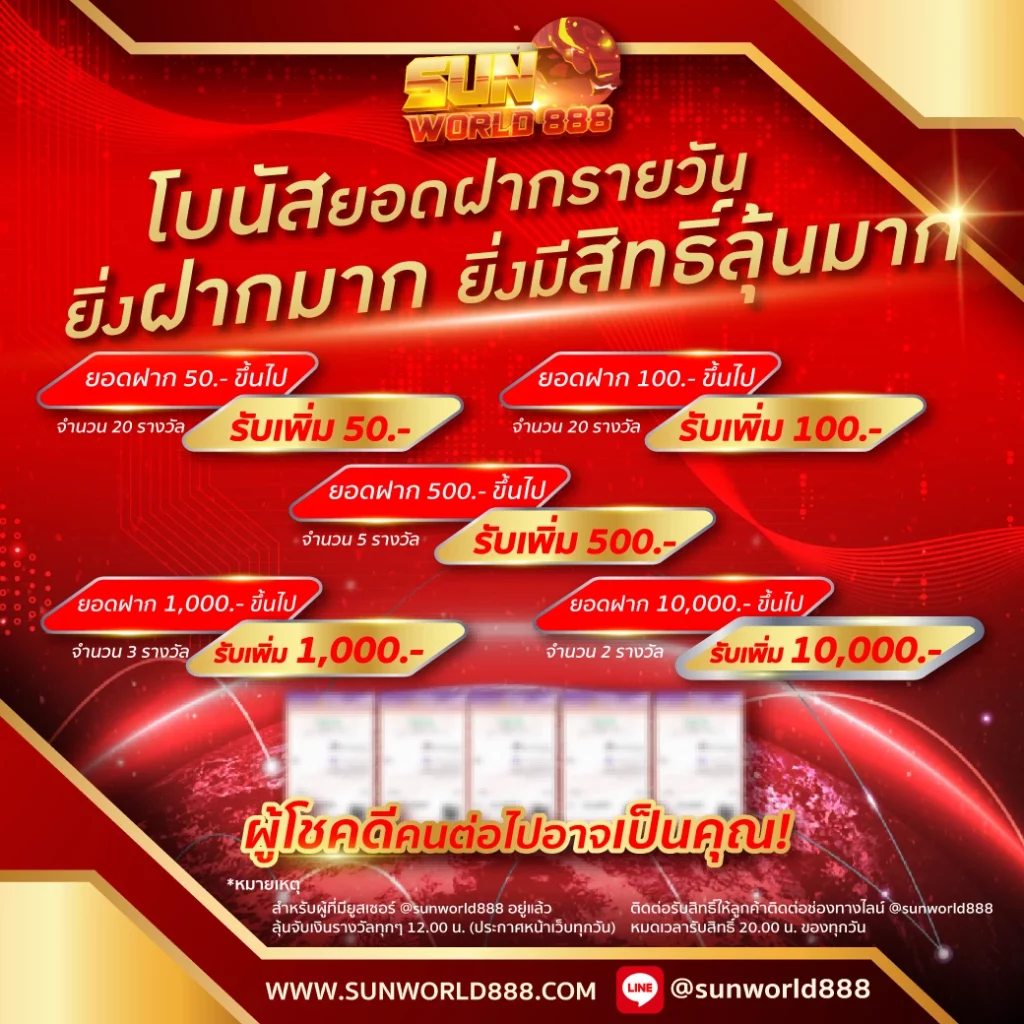 sunworld888 โปรโมชั่น